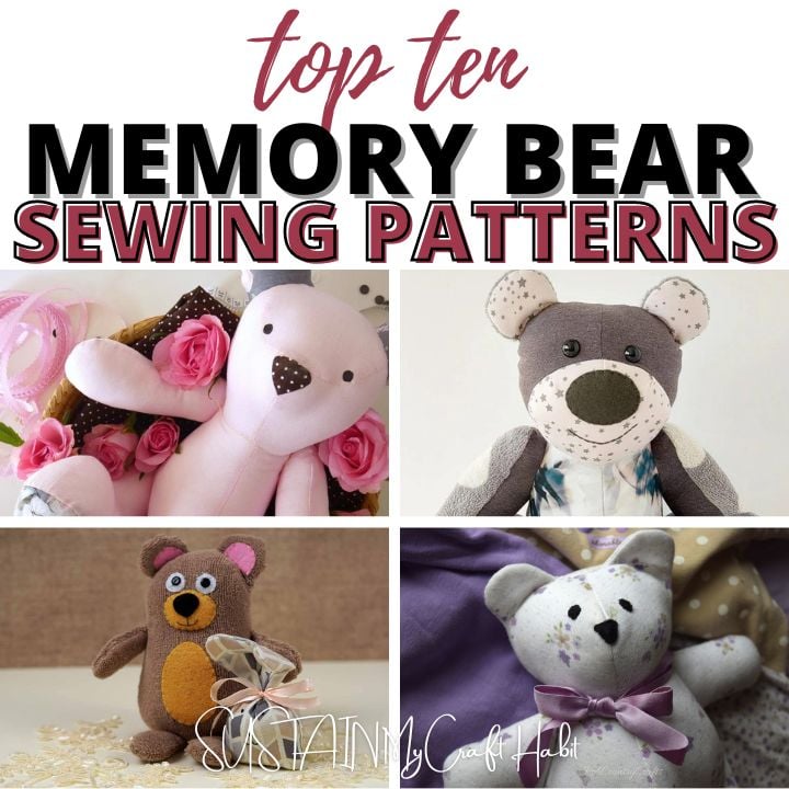 Tiny Teddy, Memory Bear Sewing Pattern & Photo Tutorial