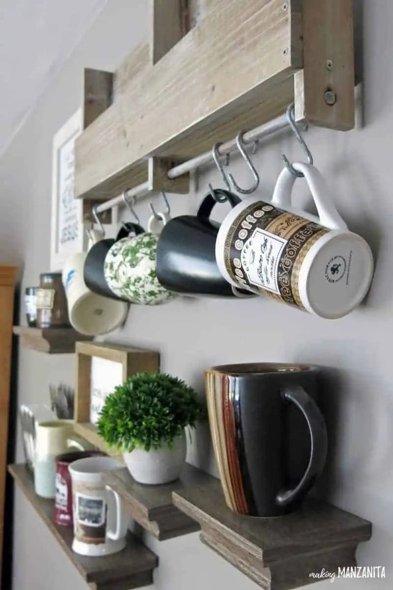10 Creative DIY Coffee Mug Storage Ideas  Coffee mug storage, Mug storage,  Diy coffee