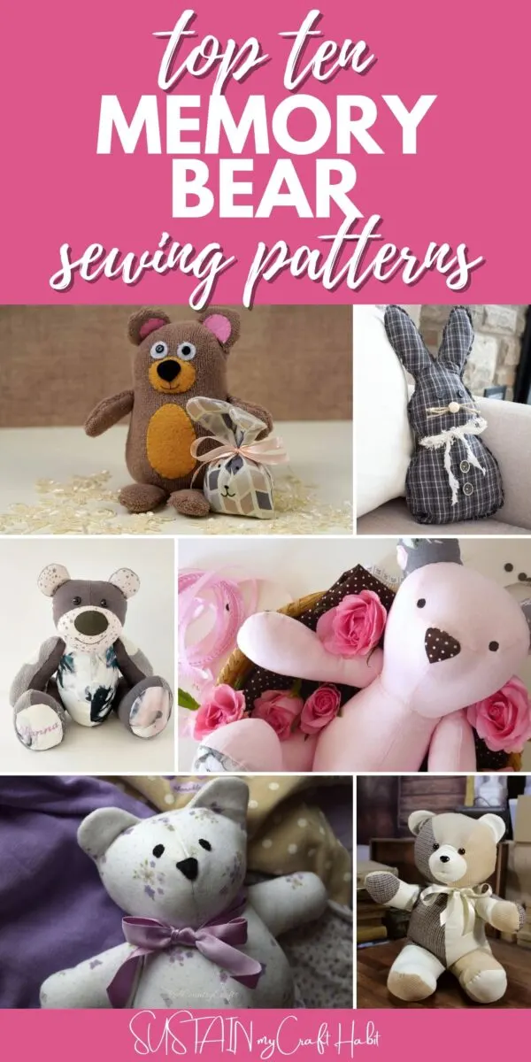 Image result for memory bear pattern free  Teddy bear sewing pattern, Memory  bears pattern free, Bear patterns free