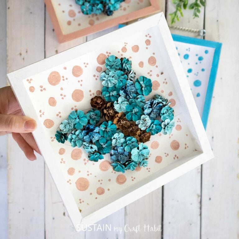 Pretty Pinecone Butterfly Craft