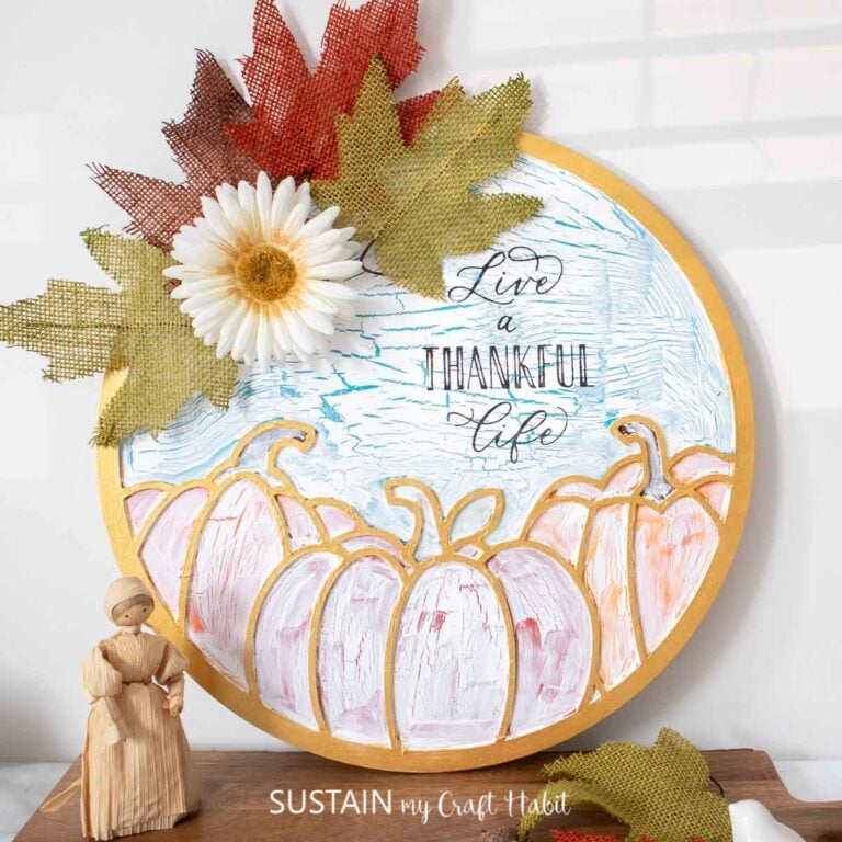 Pretty Pumpkin Cutout Craft