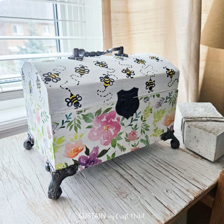 Bumble Bee Upcycled Box Craft