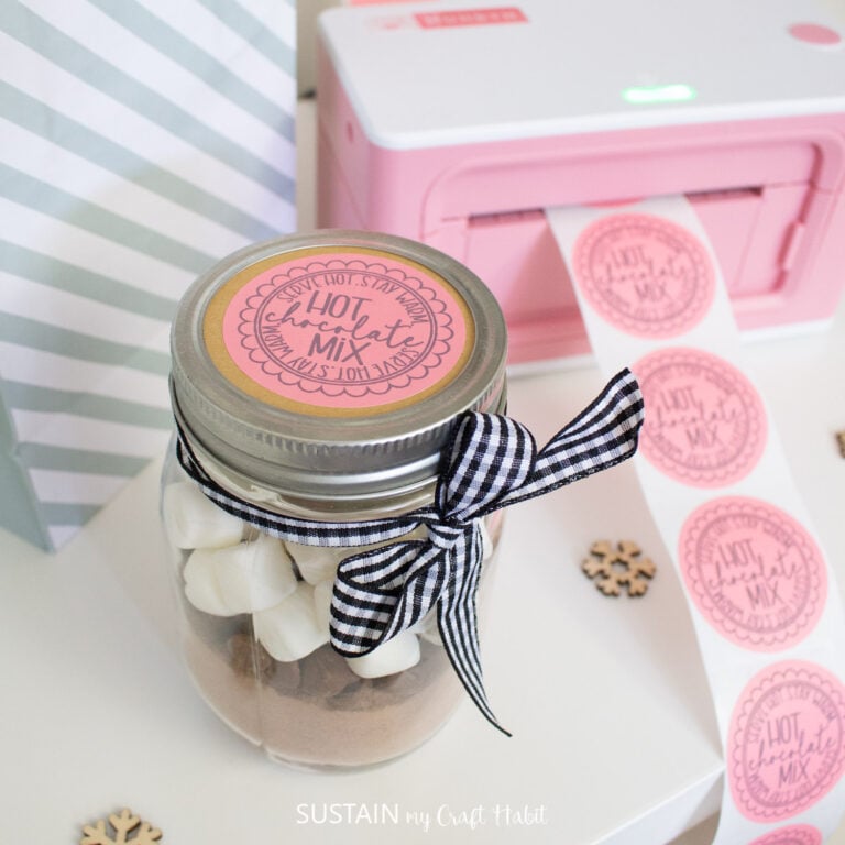 DIY Christmas Hot Chocolate Labels with Munbyn