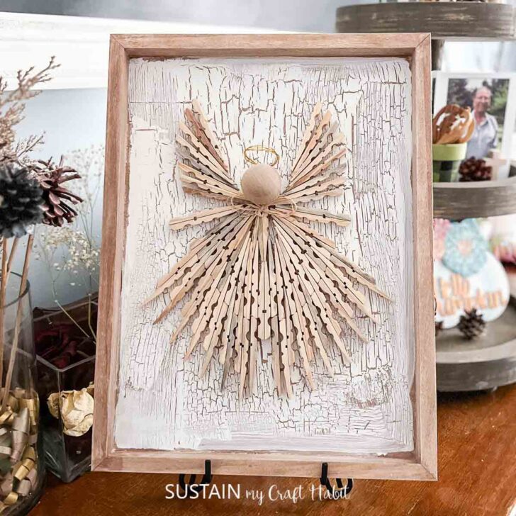 Clothespin Angel craft picture