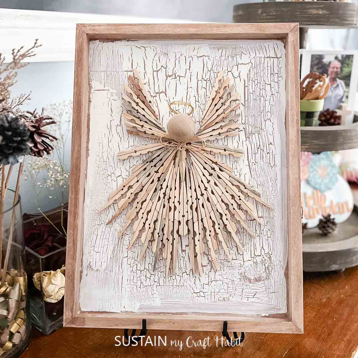 Clothespin Angel craft picture