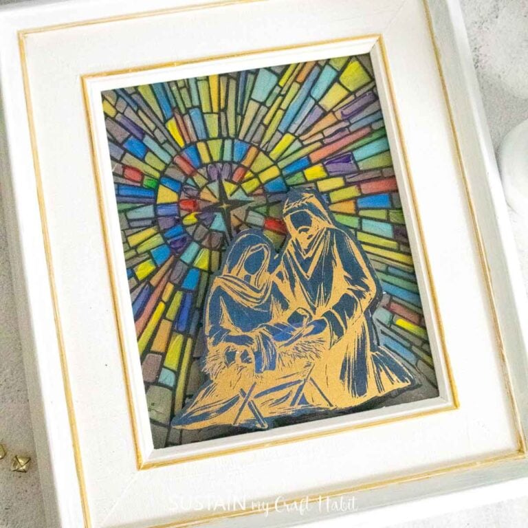 Nativity Scene Craft Idea with Chalk Couture