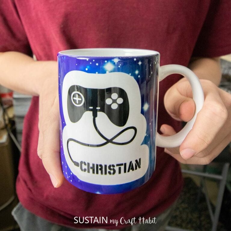 Personalized Gamer Mug with Cricut Infusible Ink