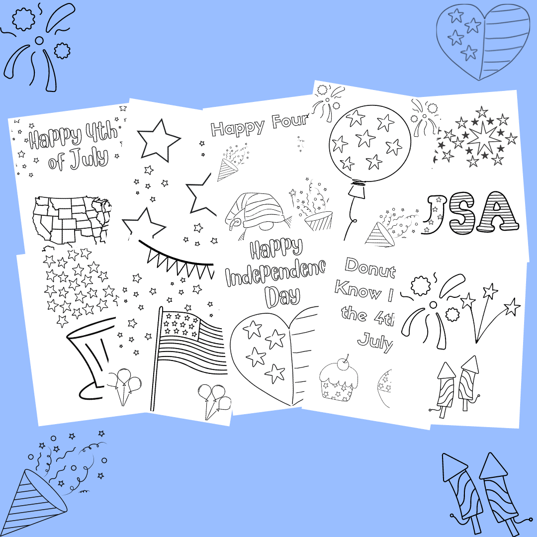 4th of July coloring pages.