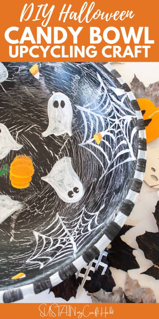 DIY Halloween Candy Bowl Upcycling Craft