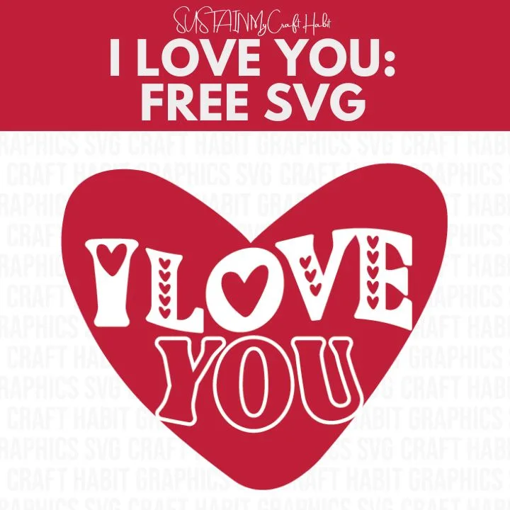 i love you svg