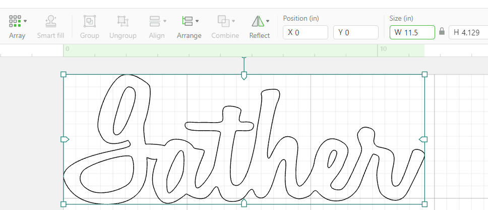 Adjusting SVG size.