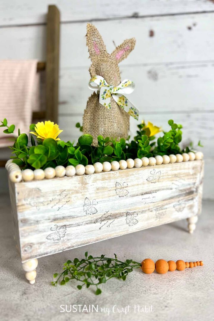 Rustic Farmhouse Spring Decor Idea – Sustain My Craft Habit