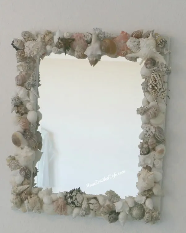 bedroom diy seashell decor wall mirror
