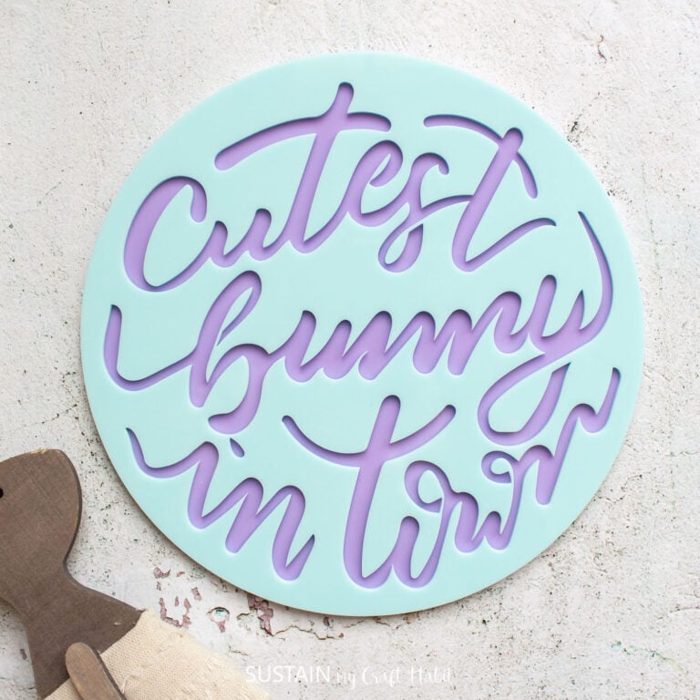 DIY Easter Photo Prop with Free SVG
