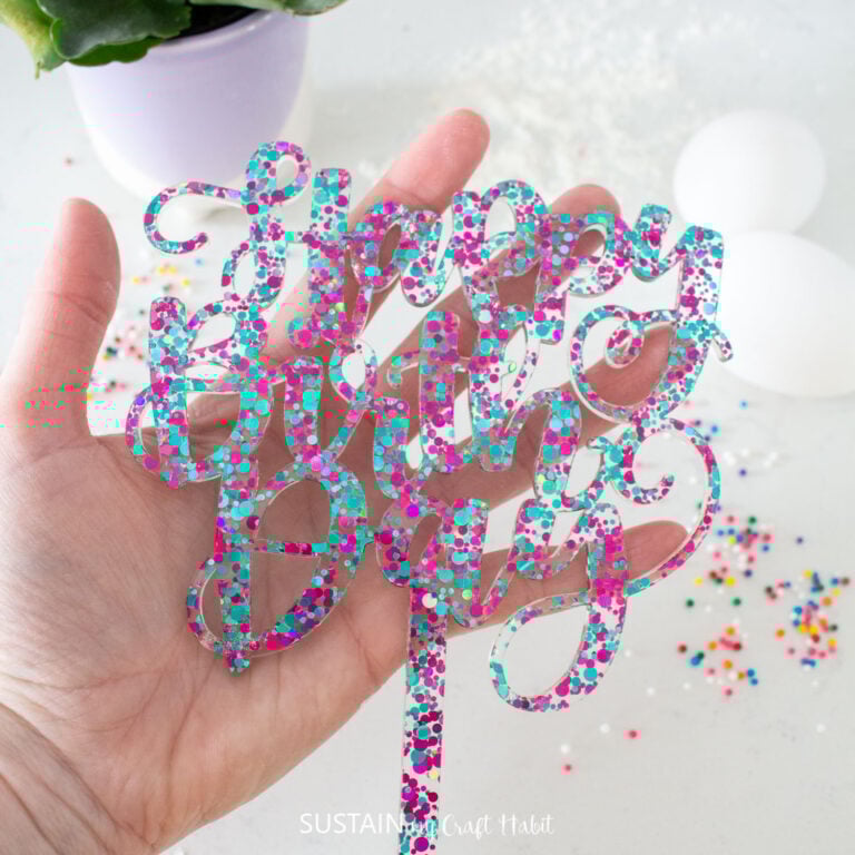 Happy Birthday Cake Topper Free SVG