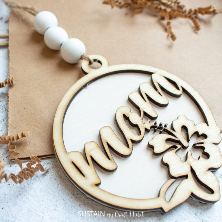 Laser Cut Gift Tag for Mom – Free SVG