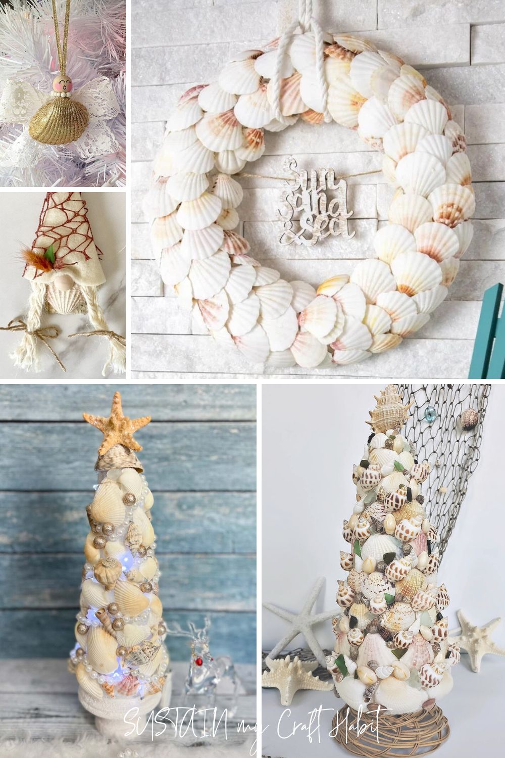 Festive Seashell Crafts for Christmas – Sustain My Craft Habit