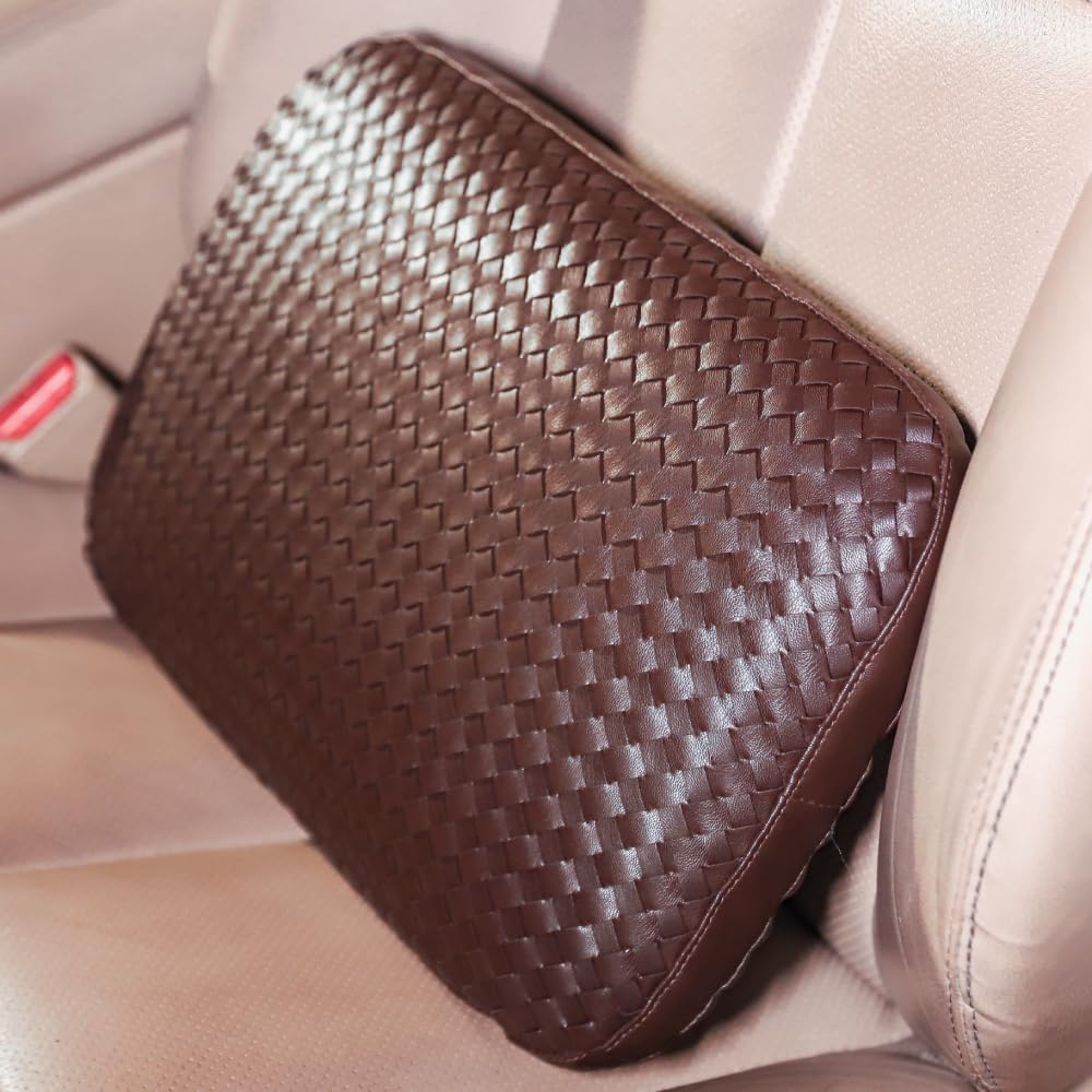 Pillow on a car seat.