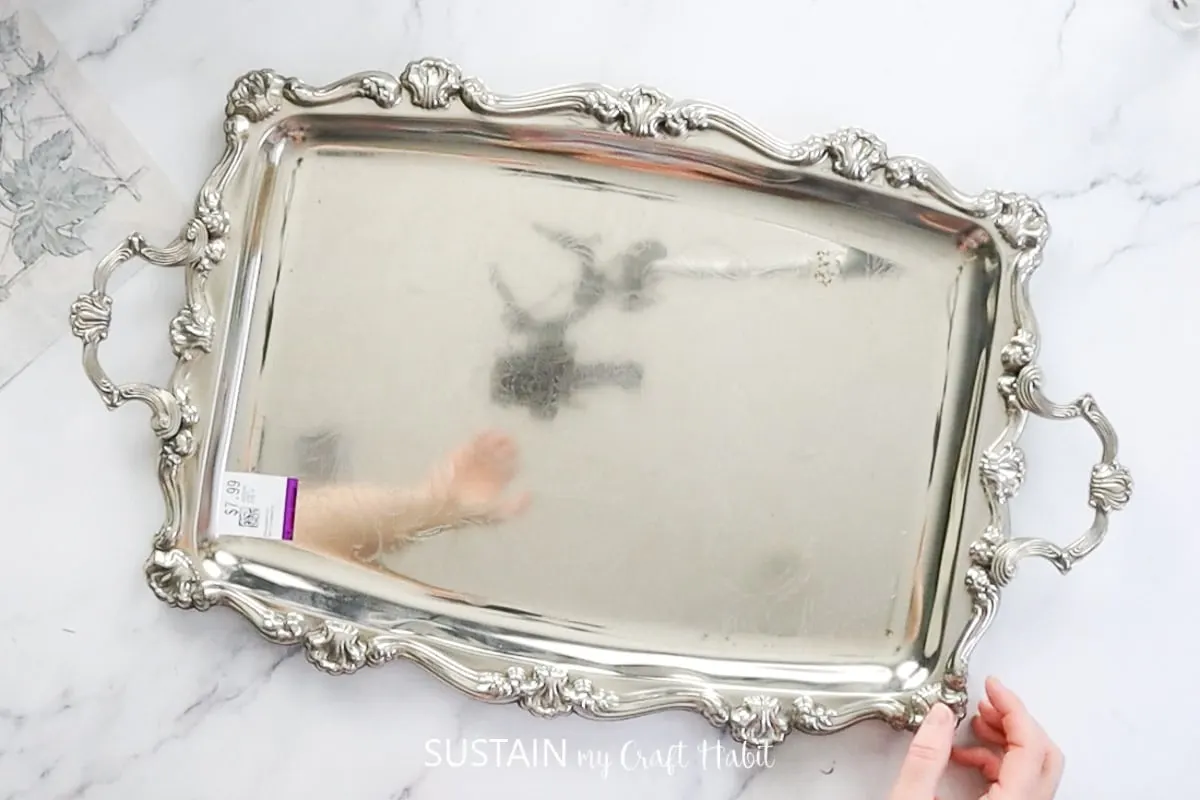 Silver tray