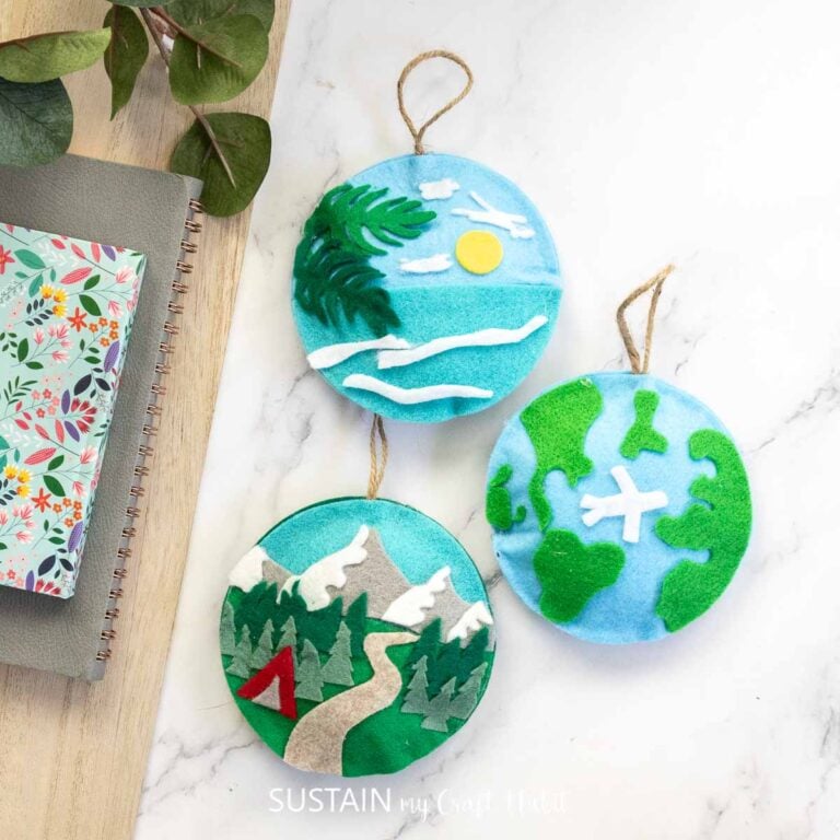 DIY Felt Travel Ornaments: with Printable Pattern