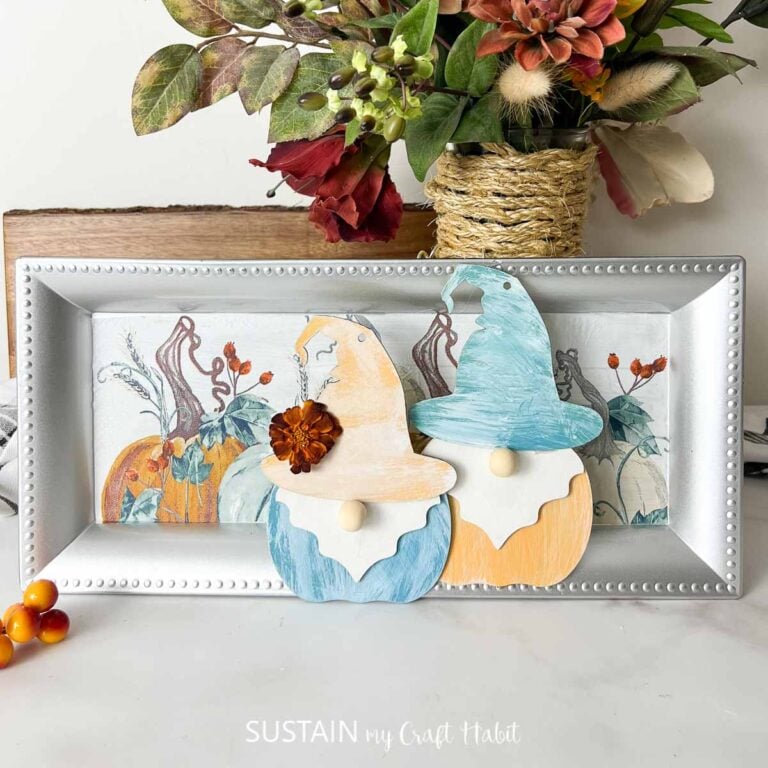 DIY Dollar Tree Fall Gnomes Craft Idea