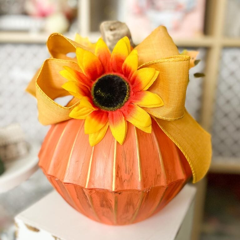 Crafting A Dollar Tree Bowl Pumpkin