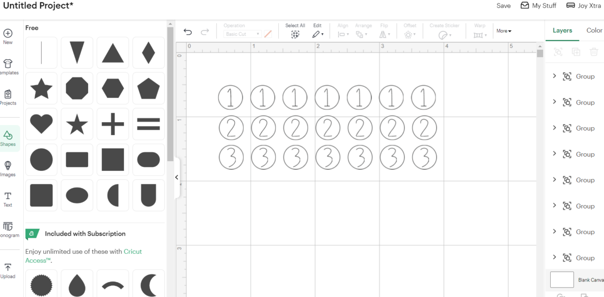 Duplicating multiple numbers in Design Space.