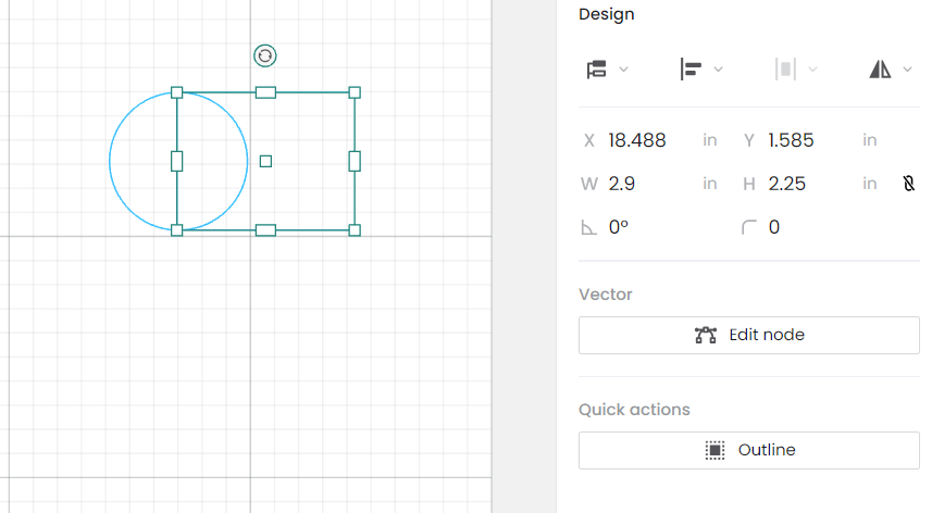 Changing the size of the shapes.