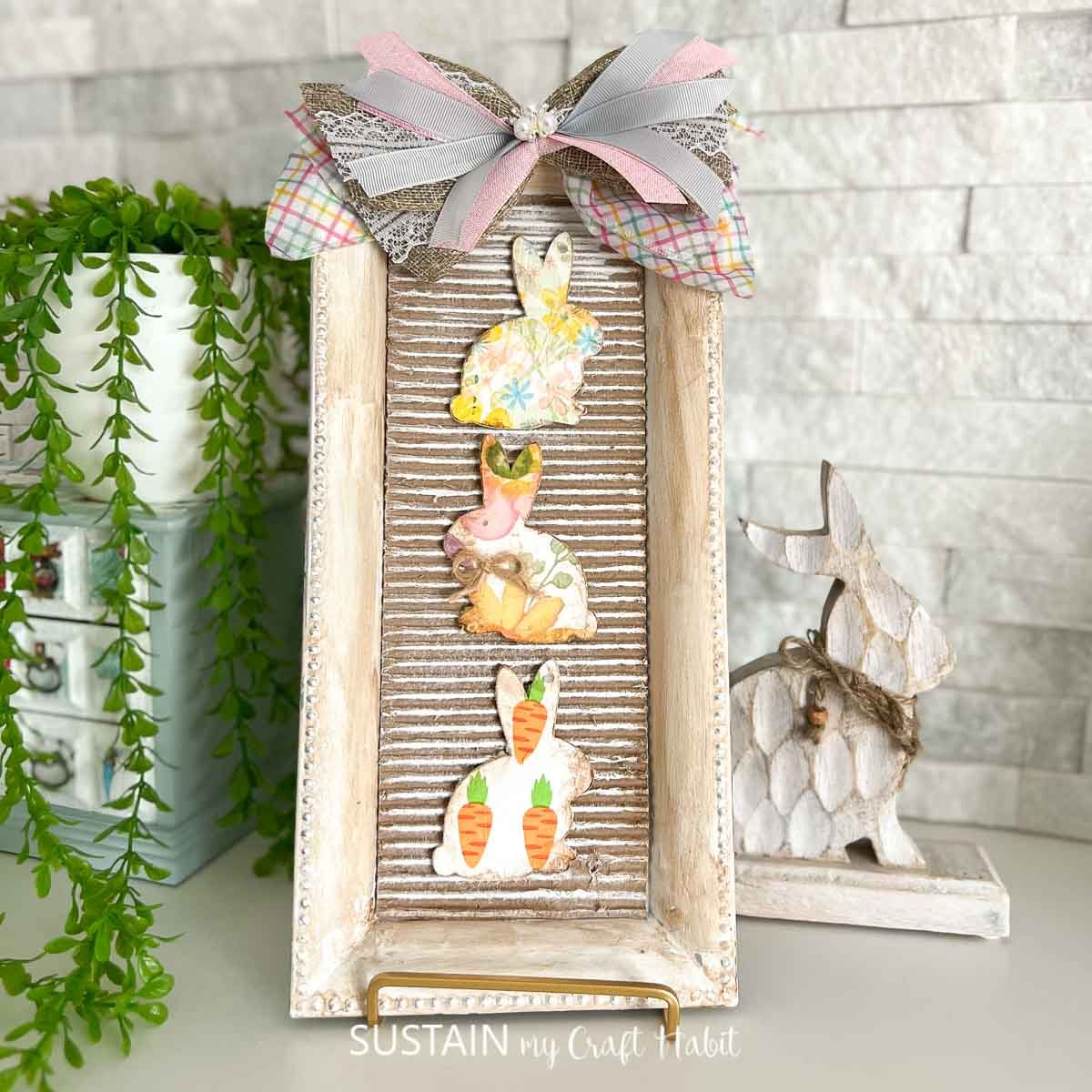 Easter Sign Craft with Upcycled Platter