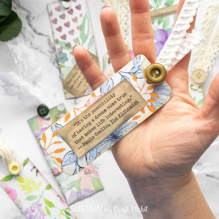 Lovely DIY Upcycled Cardboard Tags