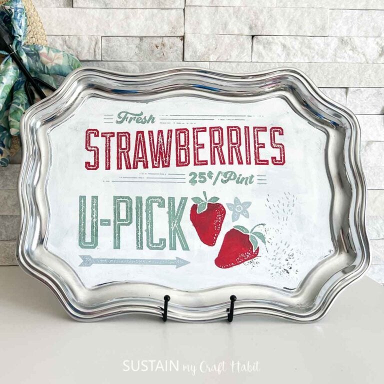 Crafting with Chalk Couture on Metal