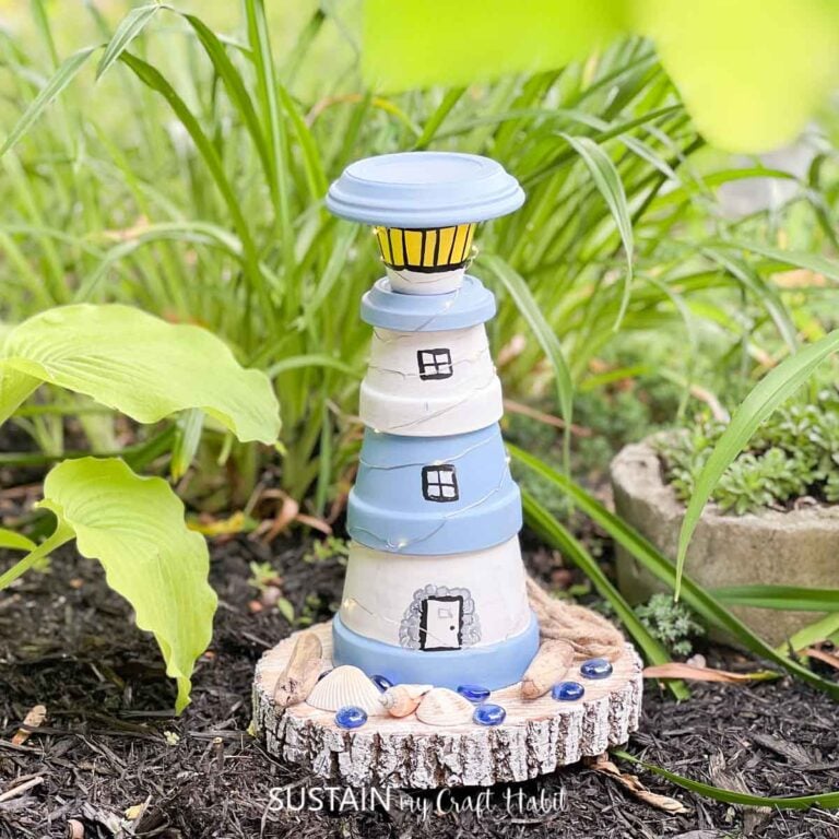Lighthouse Craft with Clay Pots