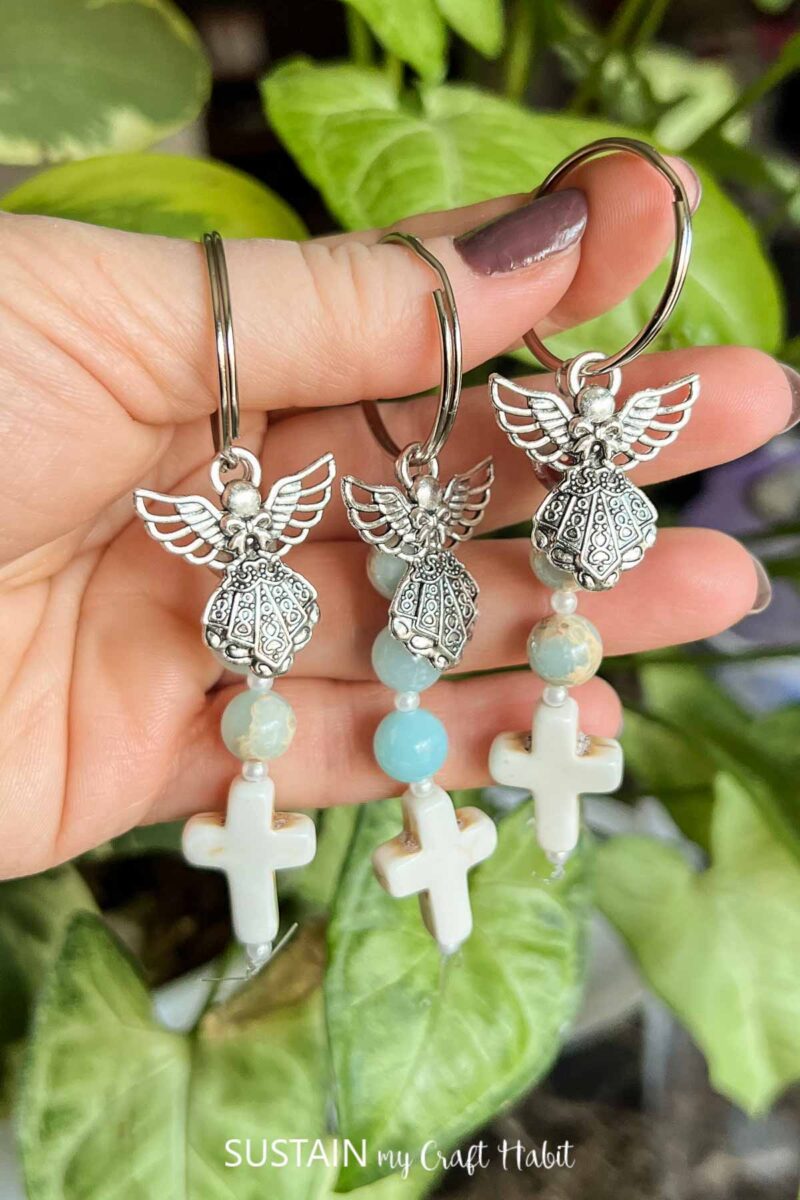 Beaded Cross Keychain Party Favor Idea – Sustain My Craft Habit