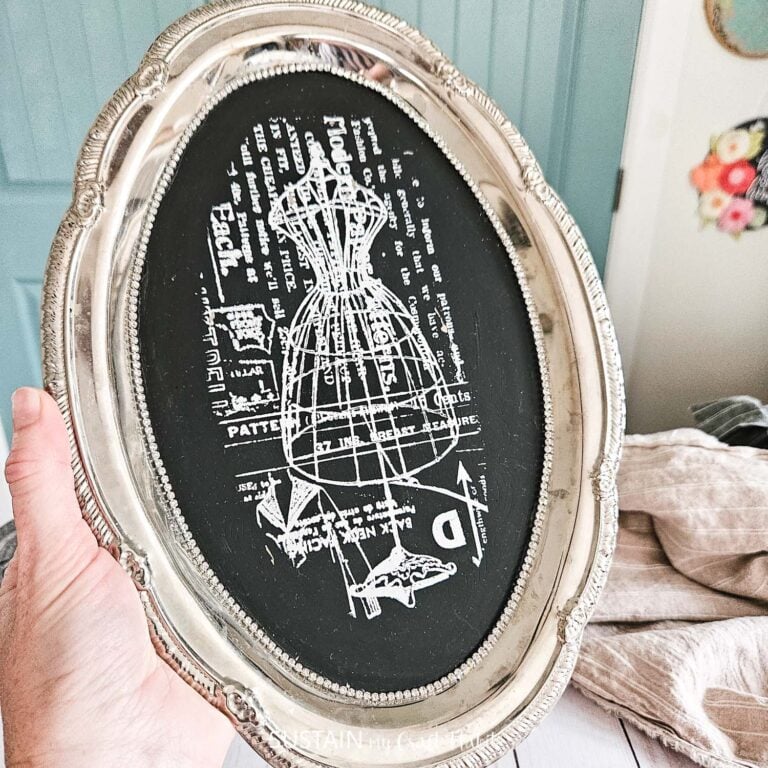 DIY Sewing Room Art with Chalk Couture