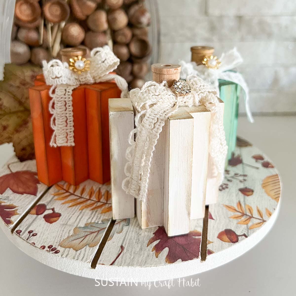 Tumbling Block Pumpkins Craft