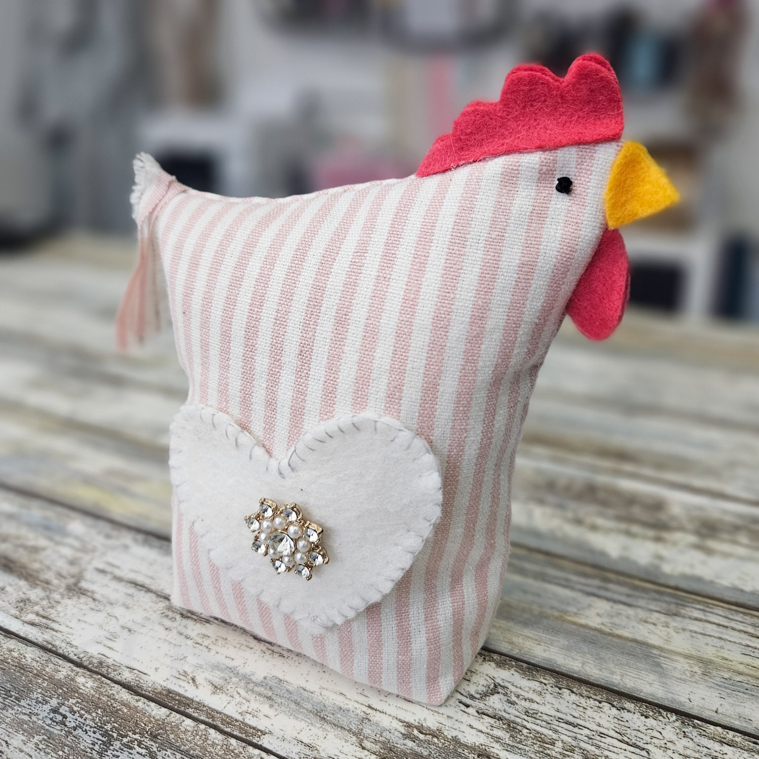 Scrap Fabric Chicken Craft