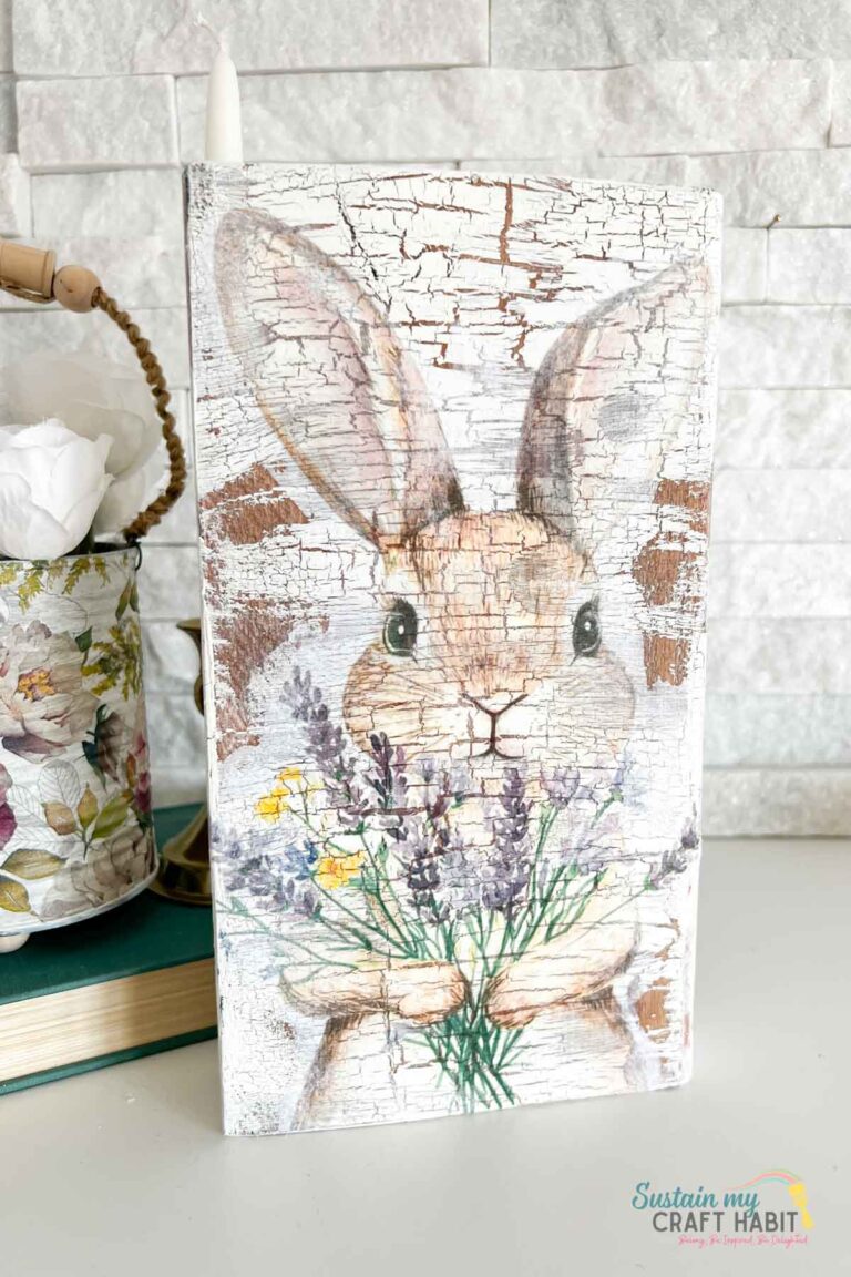 DIY Rustic Bunny Easter Decoration with Scrap Wood