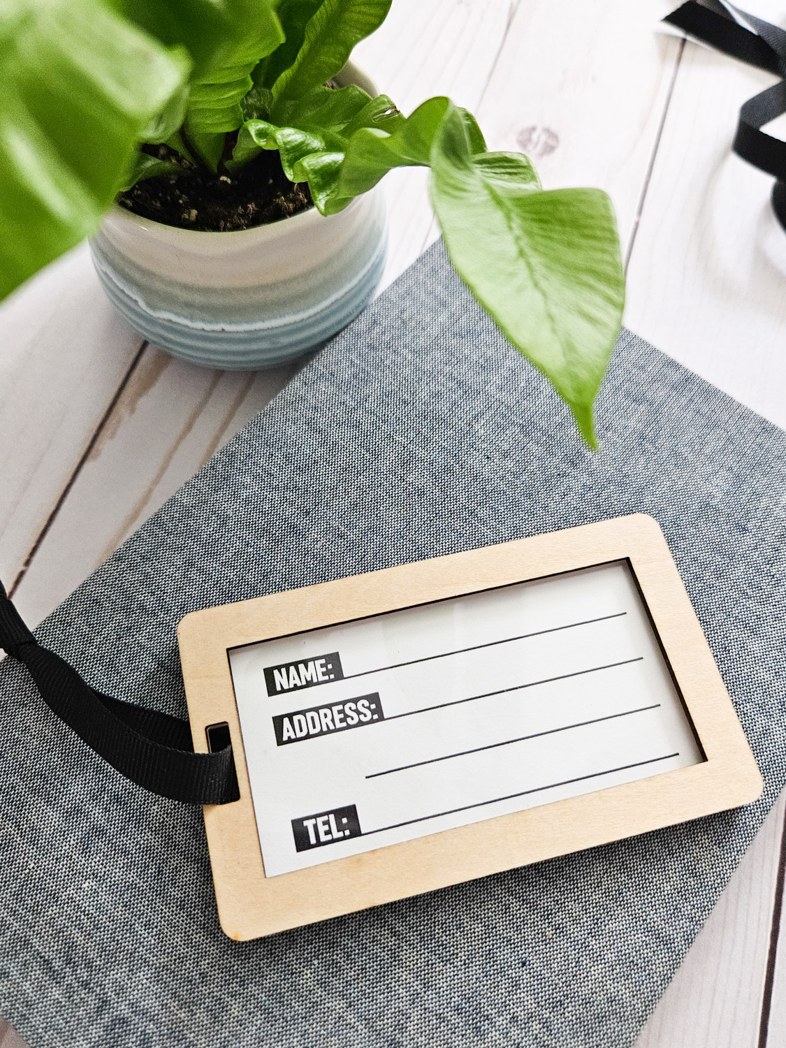 DIY Wooden Luggage Tags