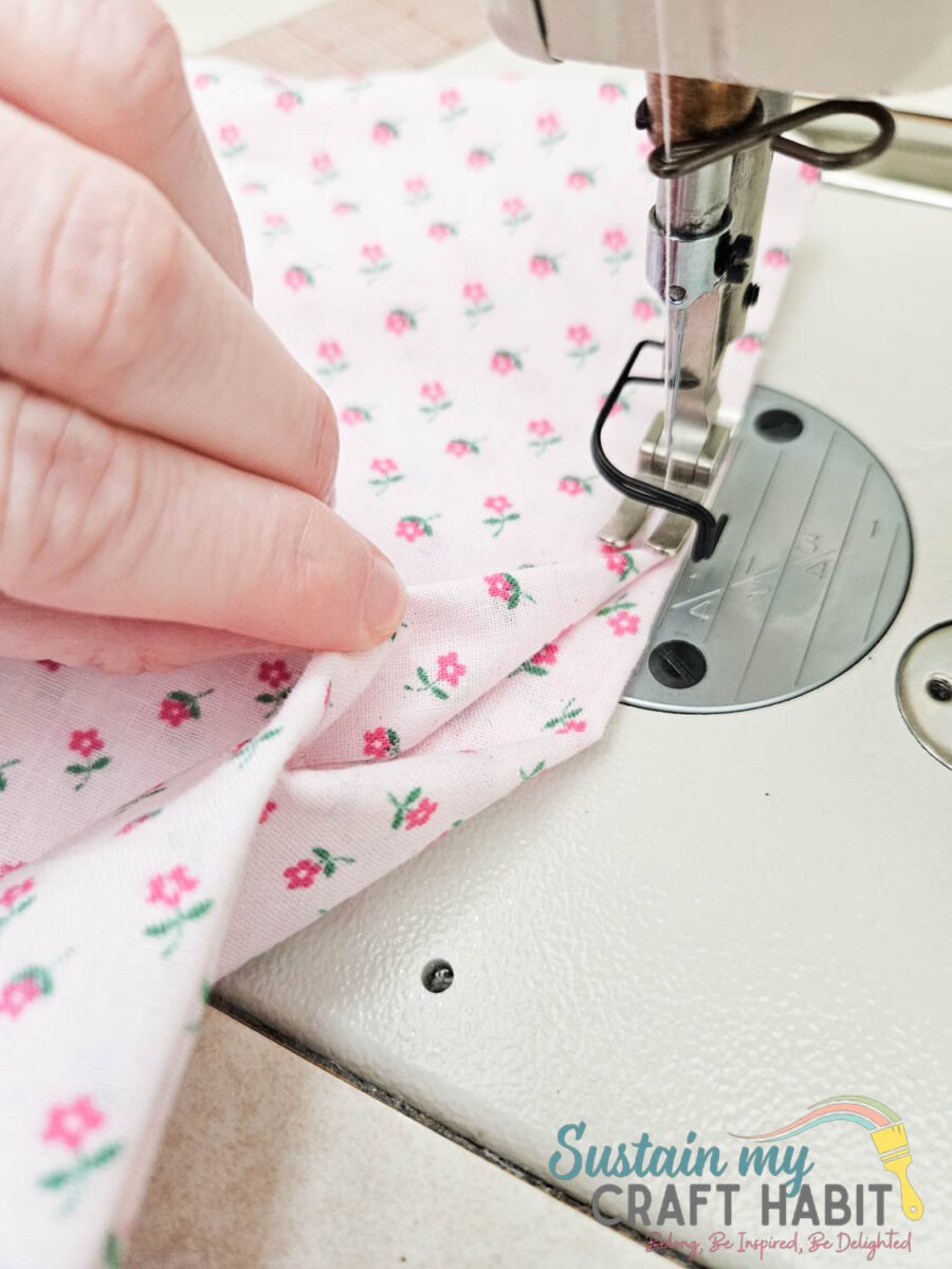 Ensuring stitches don't become unravelled.