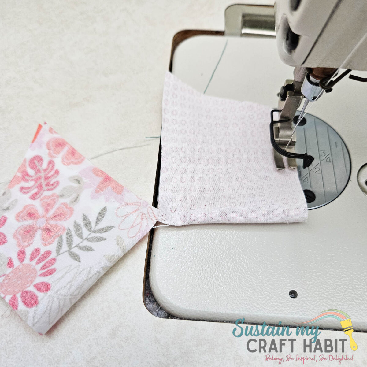 Getting rectangle fabric pieces ready for sewing.