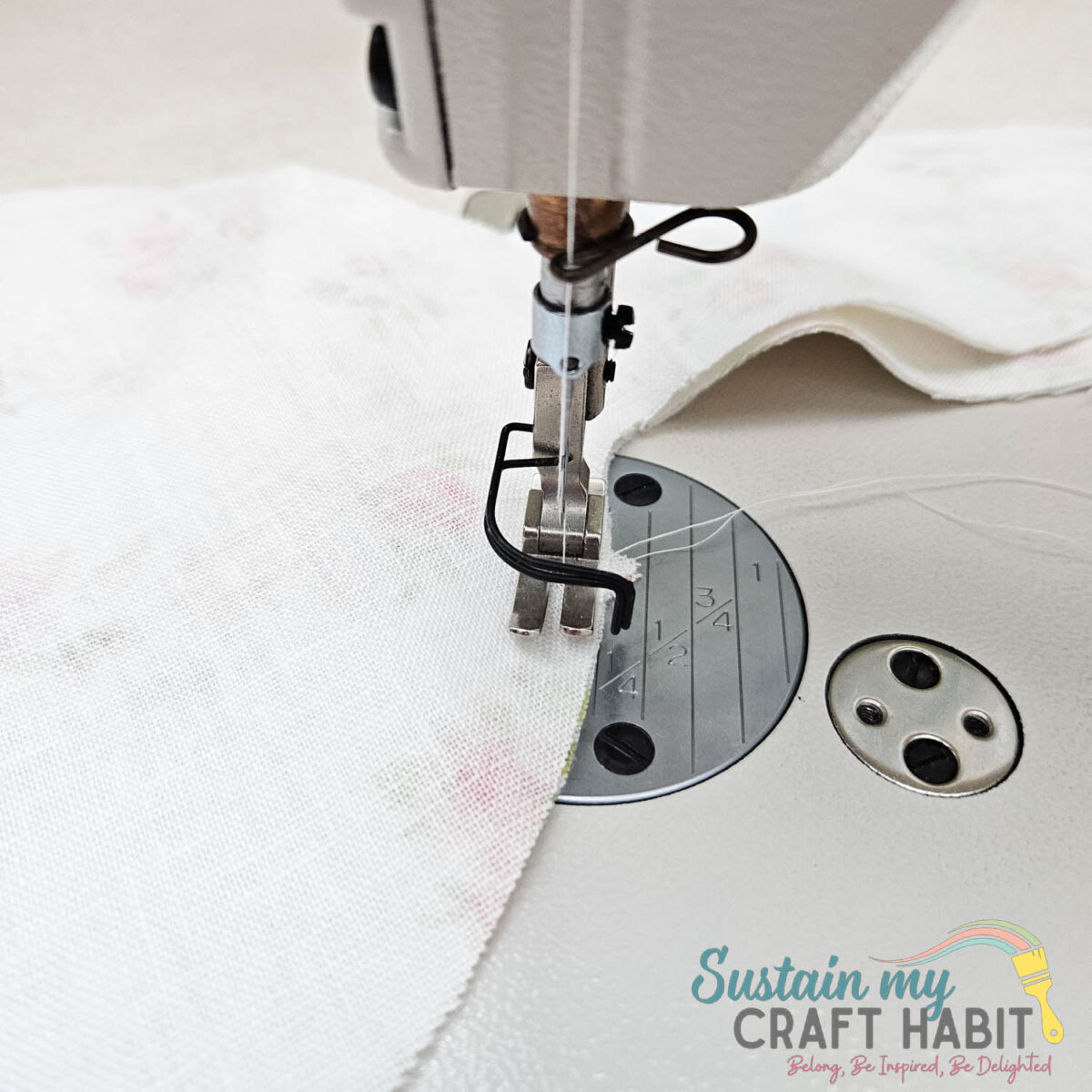 Stitching 2 pieces together.