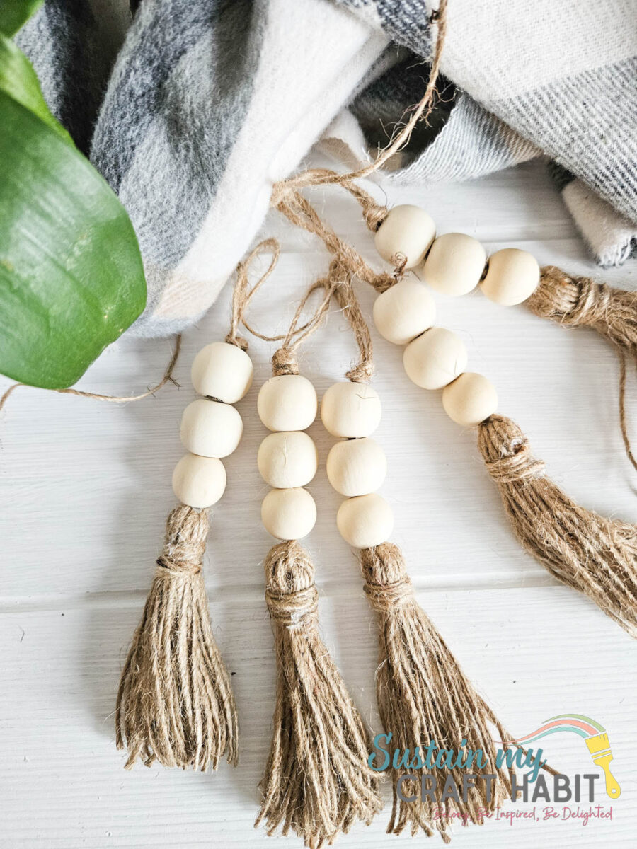 Beaded tassel garland.