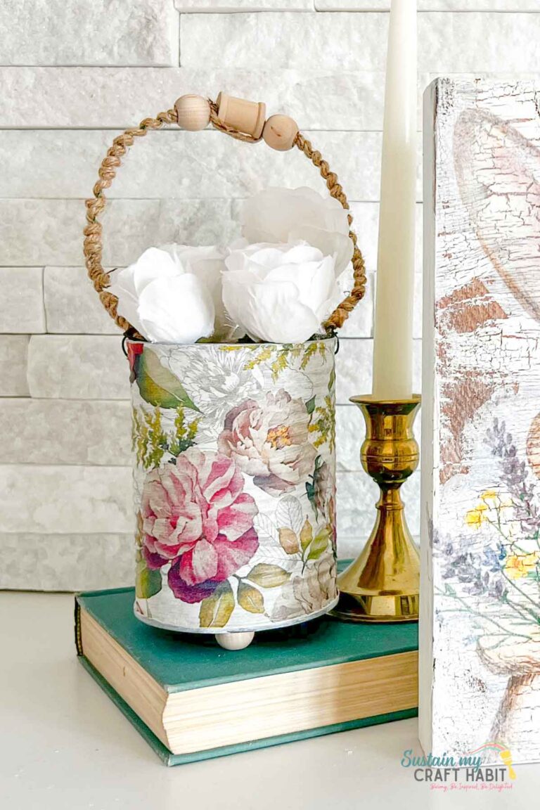 Sustainable Spring Styling: Upcycled Tin Can Centerpiece