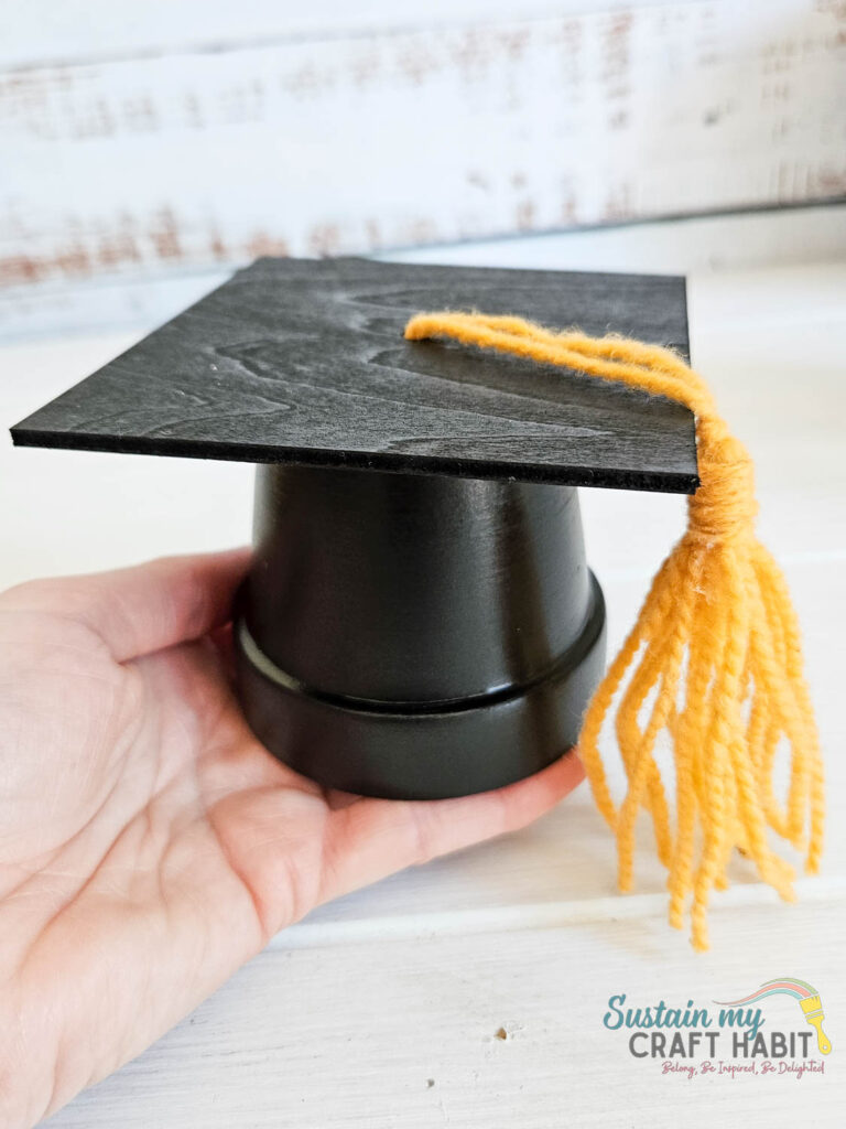 Cheap & Easy DIY Graduation Caps Using Terracotta Flower Pots