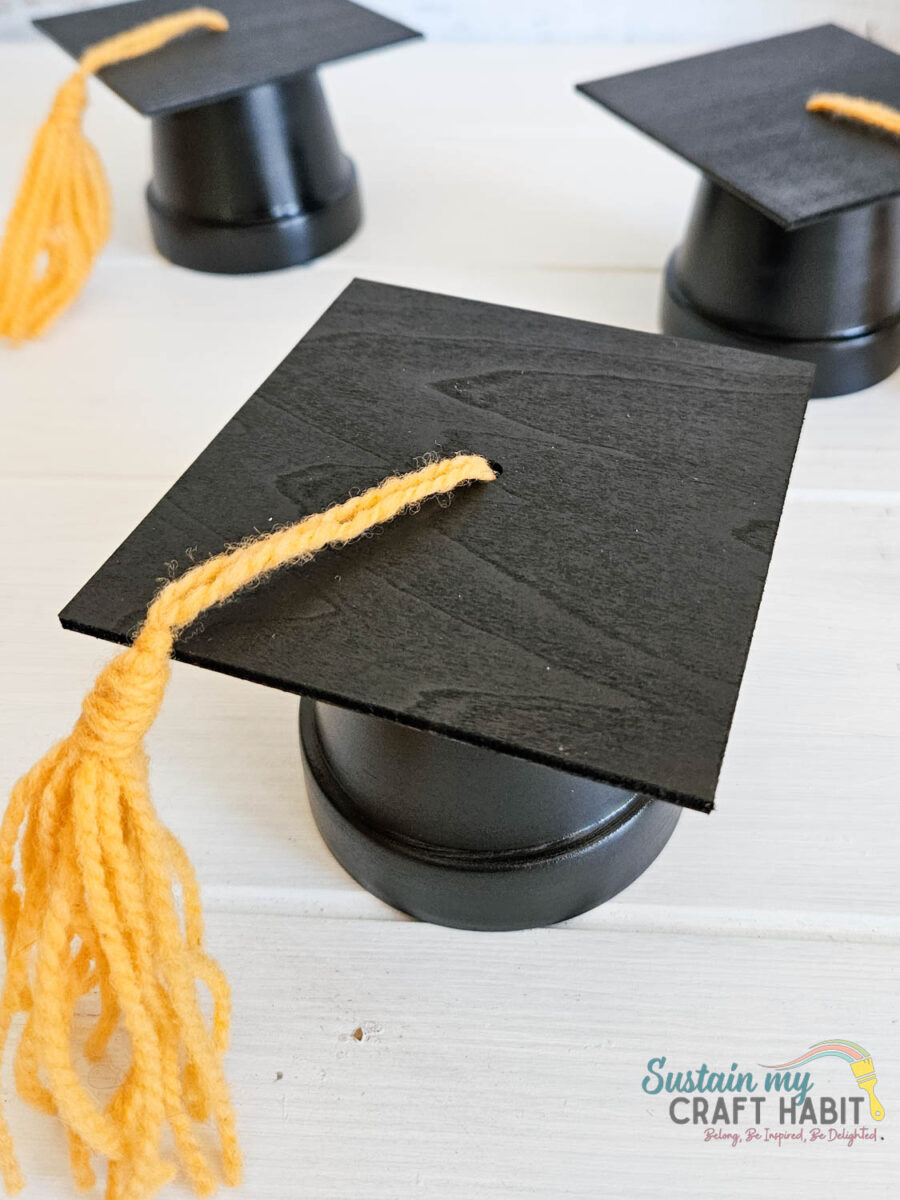 Graduation cap decor.