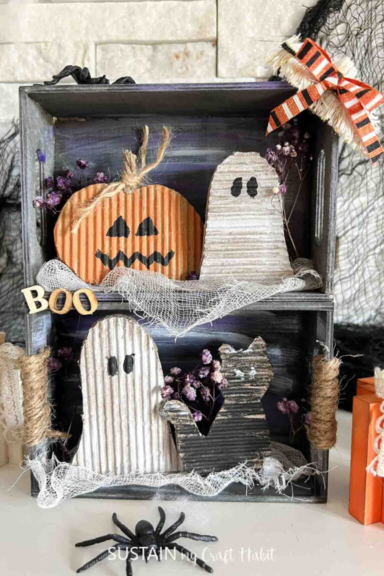 Upcycled Cardboard Halloween Craft: Easy DIY Decor