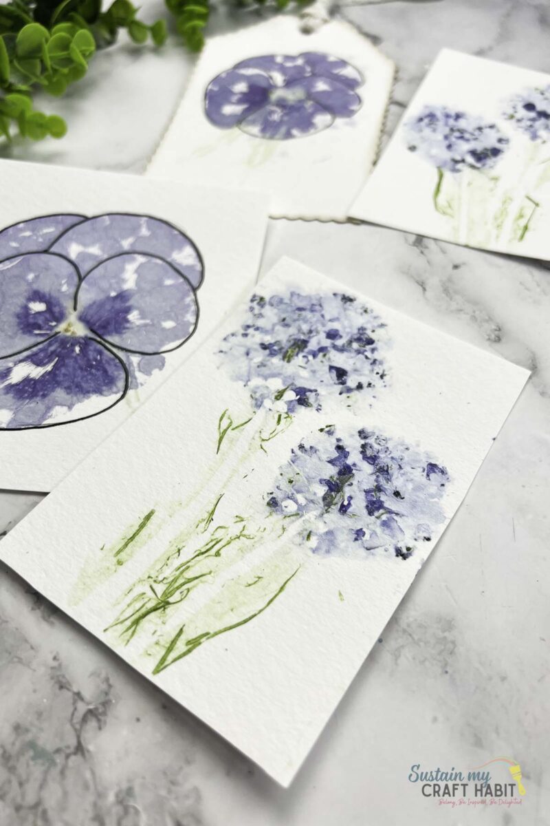 Hammered flower prints.