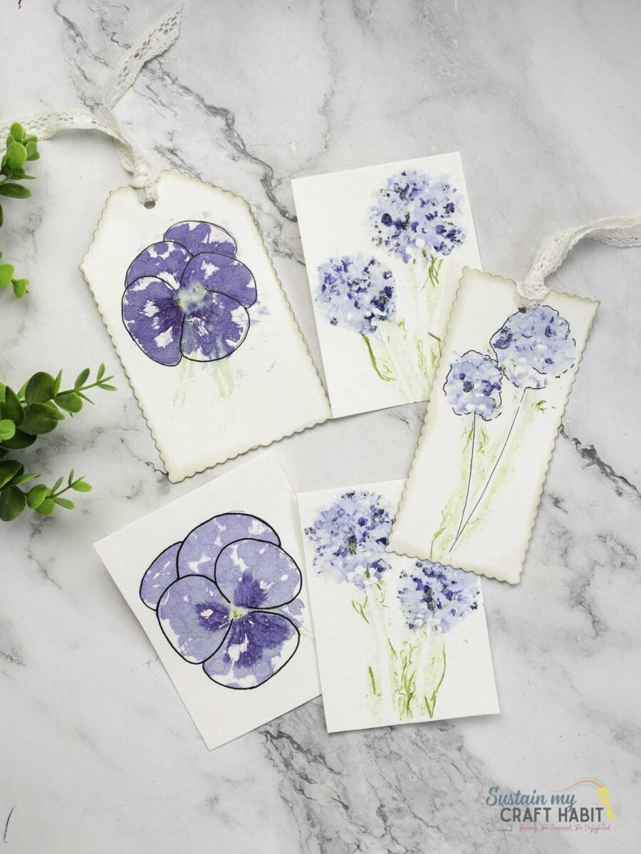 How to Make Hammered Flower Prints for Card Making and Scrapbooking
